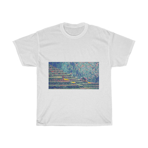 Image of Rice Plantation, Field, Agriculture, Landscape, Creative, Artistic, Unisex Tee Shirt
