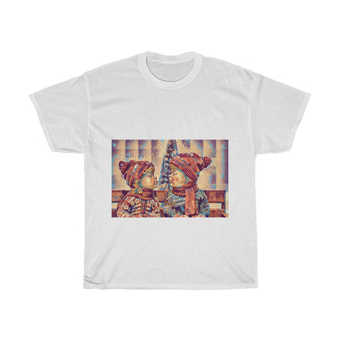 Image of Love, Cute, Snow, Cold, Winter, Christmas, Artistic, Unisex Tee Shirt