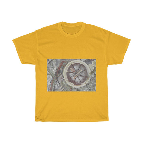 Image of Christmas Cake, Christmas, Food, Dessert, Chef, Creative, Artistic, Unisex Tee Shirt