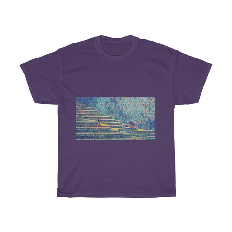 Image of Rice Plantation, Field, Agriculture, Landscape, Creative, Artistic, Unisex Tee Shirt