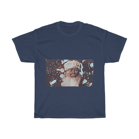 Image of Santa Claus, Snow, Cold, Winter, Father Christmas, Creative, Artistic, Unisex Tee Shirt