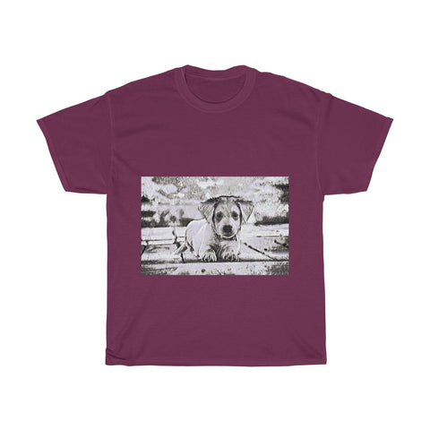 Image of Dog, Cute, Animal, Creative, Artistic, Unisex Tee Shirt