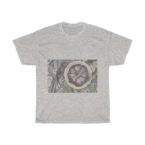 Image of Christmas Cake, Christmas, Food, Dessert, Chef, Creative, Artistic, Unisex Tee Shirt