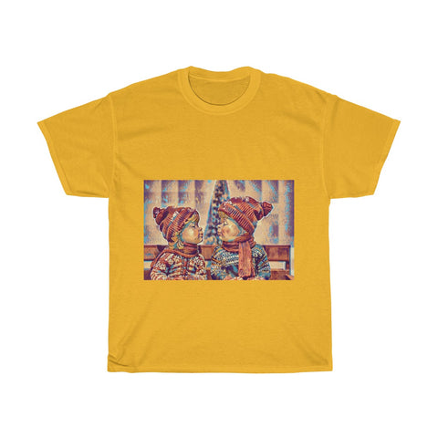 Image of Love, Cute, Snow, Cold, Winter, Christmas, Artistic, Unisex Tee Shirt