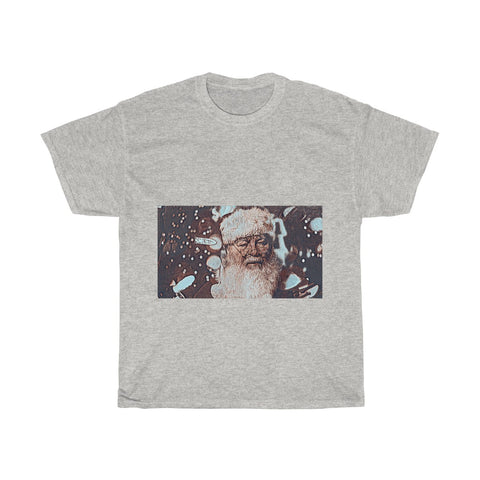 Image of Santa Claus, Snow, Cold, Winter, Father Christmas, Creative, Artistic, Unisex Tee Shirt