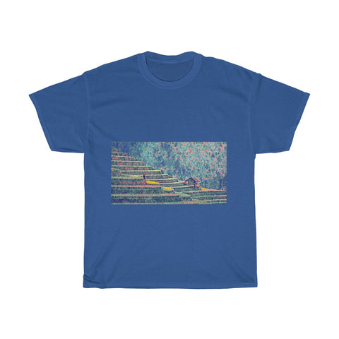 Image of Rice Plantation, Field, Agriculture, Landscape, Creative, Artistic, Unisex Tee Shirt
