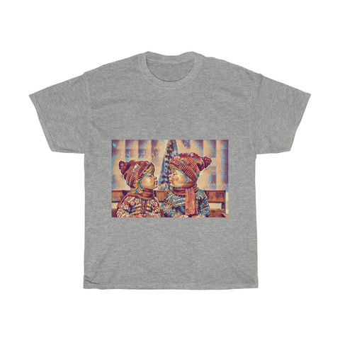 Image of Love, Cute, Snow, Cold, Winter, Christmas, Artistic, Unisex Tee Shirt