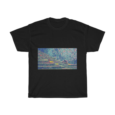 Image of Rice Plantation, Field, Agriculture, Landscape, Creative, Artistic, Unisex Tee Shirt