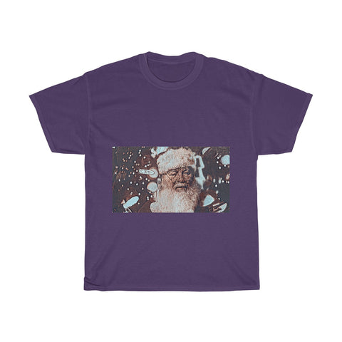 Image of Santa Claus, Snow, Cold, Winter, Father Christmas, Creative, Artistic, Unisex Tee Shirt