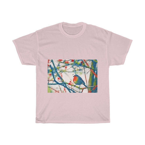 Image of Colorful Bird, Tree, Forest Artistic, Unisex Tee Shirt