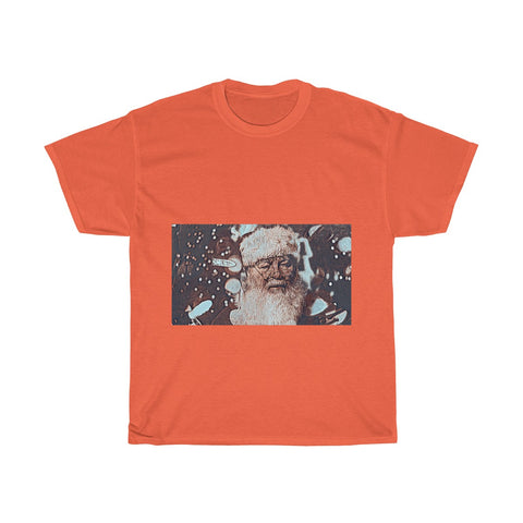 Image of Santa Claus, Snow, Cold, Winter, Father Christmas, Creative, Artistic, Unisex Tee Shirt