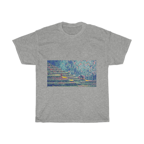 Image of Rice Plantation, Field, Agriculture, Landscape, Creative, Artistic, Unisex Tee Shirt