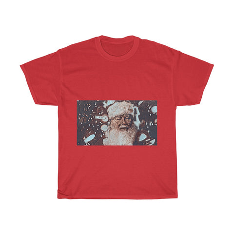 Image of Santa Claus, Snow, Cold, Winter, Father Christmas, Creative, Artistic, Unisex Tee Shirt