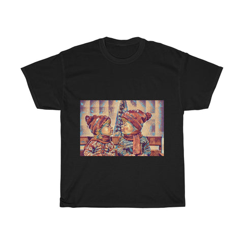 Image of Love, Cute, Snow, Cold, Winter, Christmas, Artistic, Unisex Tee Shirt