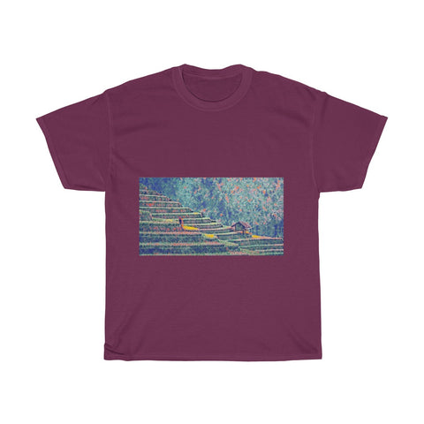 Image of Rice Plantation, Field, Agriculture, Landscape, Creative, Artistic, Unisex Tee Shirt
