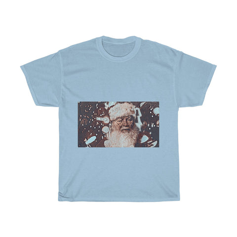 Image of Santa Claus, Snow, Cold, Winter, Father Christmas, Creative, Artistic, Unisex Tee Shirt