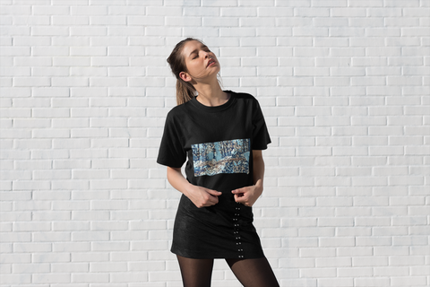 Image of Butterfly, Forest, Woods, Nature, Creative, Artistic, Unisex Tee Shirt