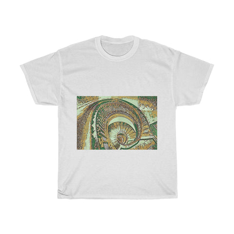 Image of Stairs, Spiral, Architecture, Creative, Artistic, Unisex Tee Shirt