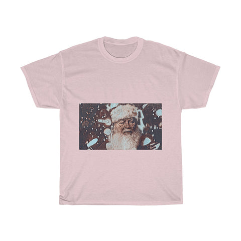 Image of Santa Claus, Snow, Cold, Winter, Father Christmas, Creative, Artistic, Unisex Tee Shirt