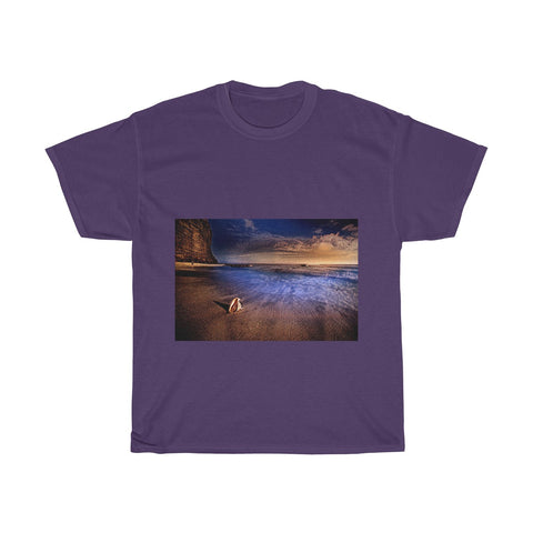 Image of Beach, Scenery, Nature, Sea, Landscape, Creative, Artistic, Unisex Tee Shirt