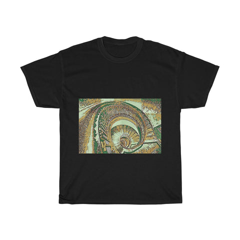 Image of Stairs, Spiral, Architecture, Creative, Artistic, Unisex Tee Shirt