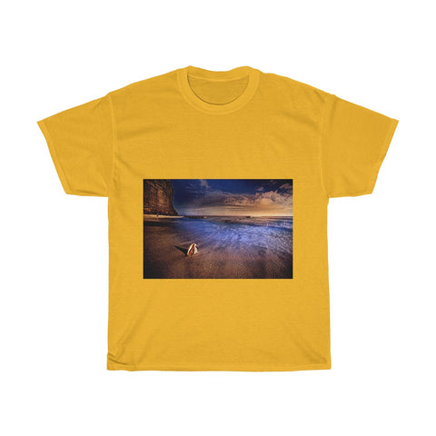 Image of Beach, Scenery, Nature, Sea, Landscape, Creative, Artistic, Unisex Tee Shirt