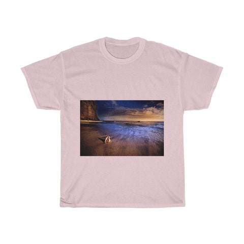 Image of Beach, Scenery, Nature, Sea, Landscape, Creative, Artistic, Unisex Tee Shirt