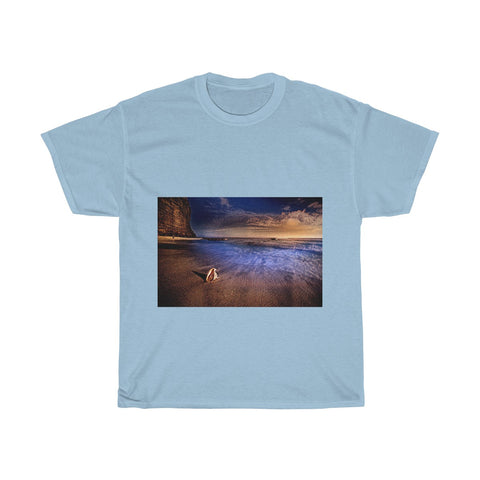 Image of Beach, Scenery, Nature, Sea, Landscape, Creative, Artistic, Unisex Tee Shirt