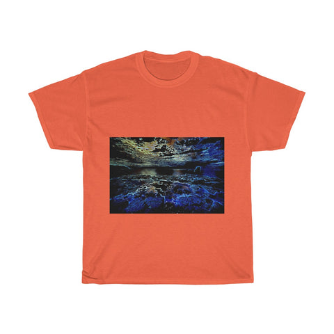 Image of Beach Rocks, Scenery, Nature, Landscape, Creative, Artistic, Unisex Tee Shirt