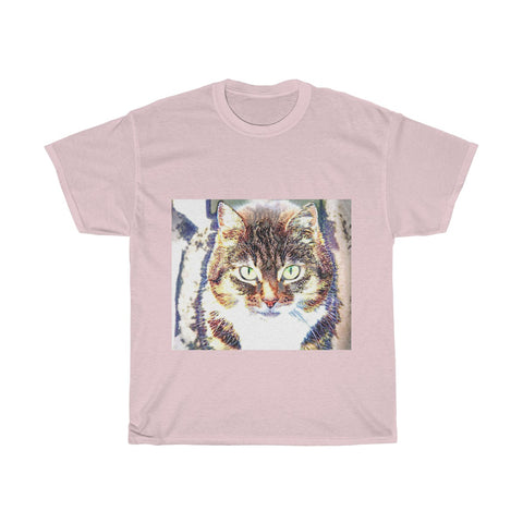 Image of Cat, Cute, Animal, Creative, Artistic, Unisex Tee Shirt