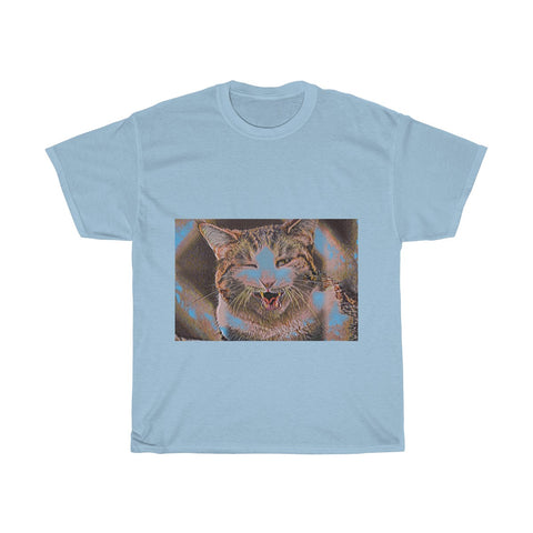 Image of Cat, Animal, Cute, Creative, Artistic, Unisex Tee Shirt