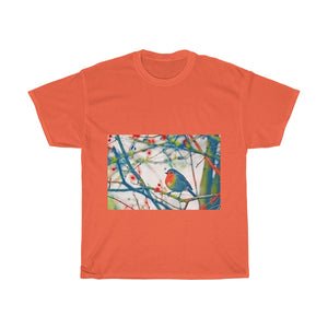 Colorful Bird, Tree, Forest Artistic, Unisex Tee Shirt