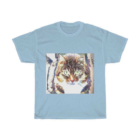 Image of Cat, Cute, Animal, Creative, Artistic, Unisex Tee Shirt