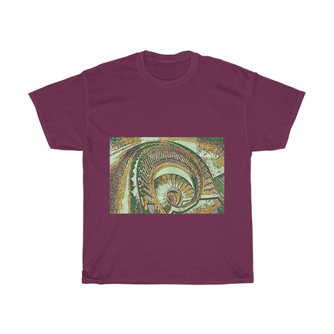 Image of Stairs, Spiral, Architecture, Creative, Artistic, Unisex Tee Shirt