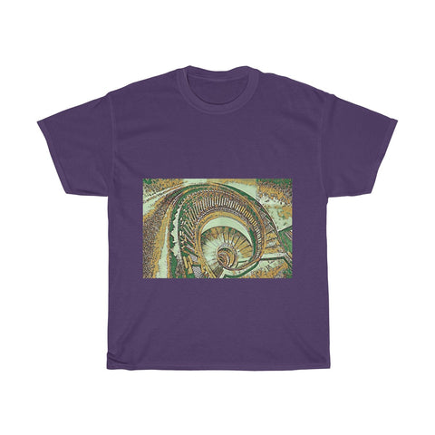 Image of Stairs, Spiral, Architecture, Creative, Artistic, Unisex Tee Shirt