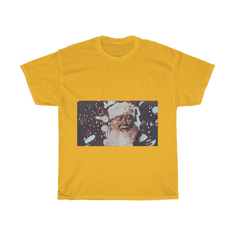 Image of Santa Claus, Snow, Cold, Winter, Father Christmas, Creative, Artistic, Unisex Tee Shirt