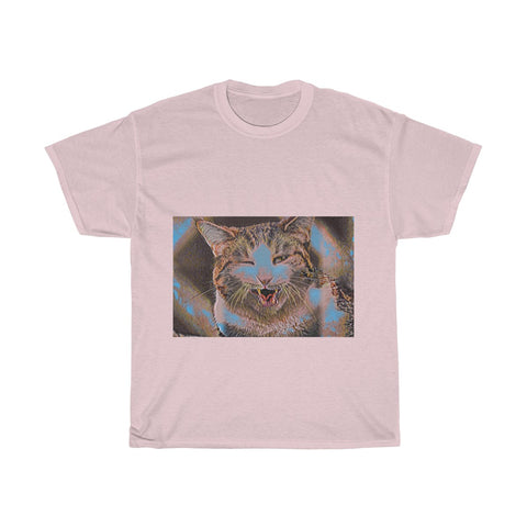 Image of Cat, Animal, Cute, Creative, Artistic, Unisex Tee Shirt