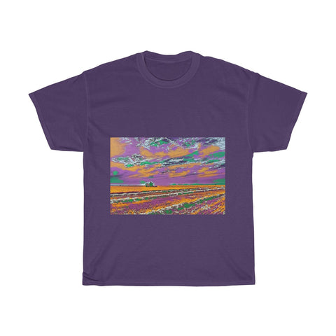 Image of Field, Landscape, Creative, Artistic, Unisex Tee Shirt