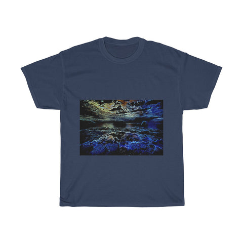 Image of Beach Rocks, Scenery, Nature, Landscape, Creative, Artistic, Unisex Tee Shirt