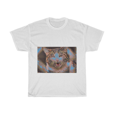 Image of Cat, Animal, Cute, Creative, Artistic, Unisex Tee Shirt