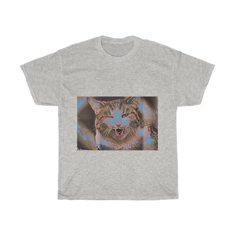 Image of Cat, Animal, Cute, Creative, Artistic, Unisex Tee Shirt