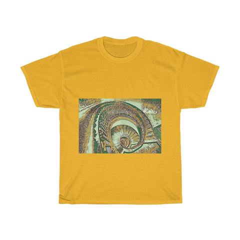 Image of Stairs, Spiral, Architecture, Creative, Artistic, Unisex Tee Shirt