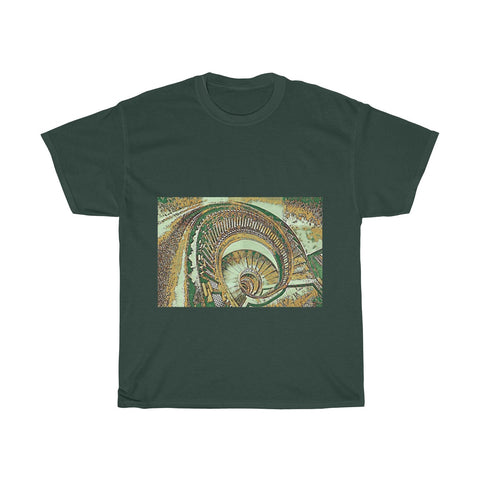 Image of Stairs, Spiral, Architecture, Creative, Artistic, Unisex Tee Shirt