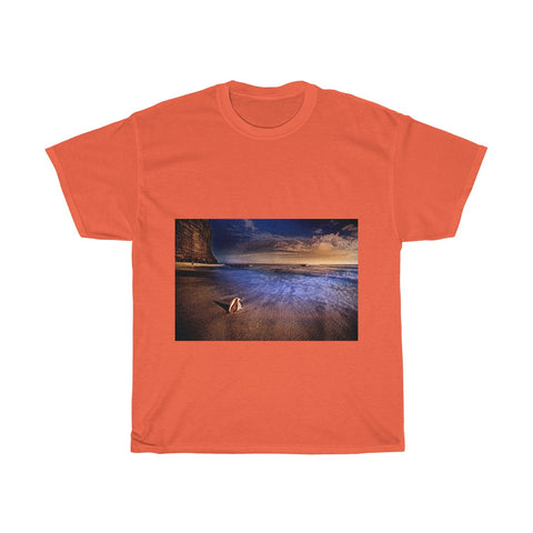 Image of Beach, Scenery, Nature, Sea, Landscape, Creative, Artistic, Unisex Tee Shirt