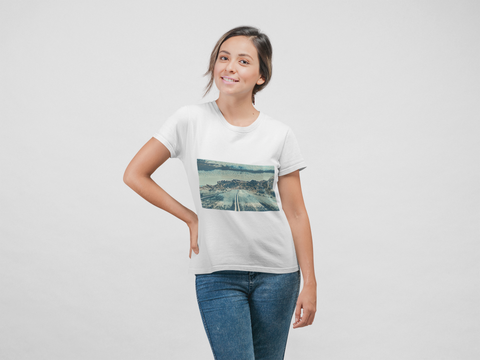 Image of Landscape, Road, Creative, Artistic, Unisex Tee Shirt